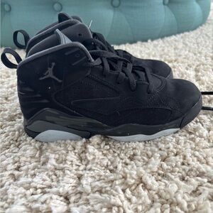 Jordan Kids Black and Gray Sneakers
